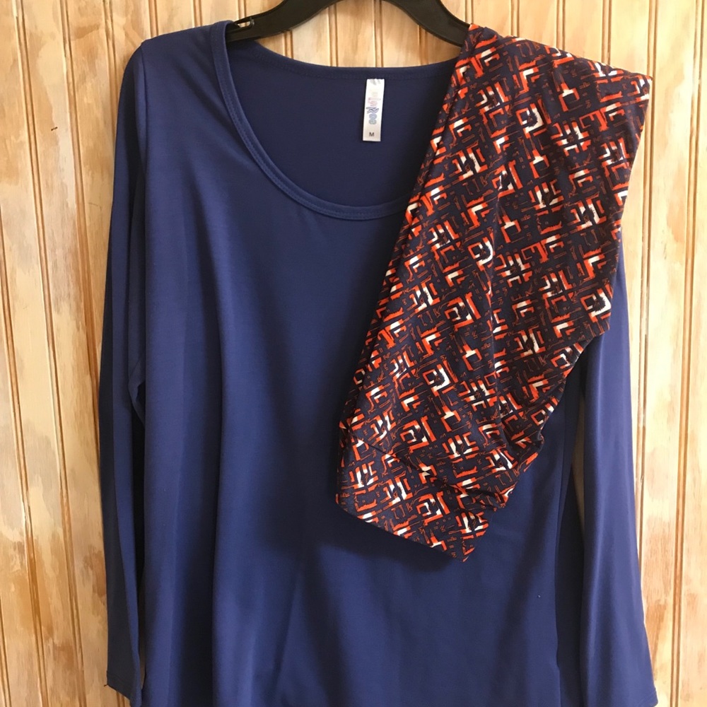 LuLaRoe Lynnae and Leggings: M/OS